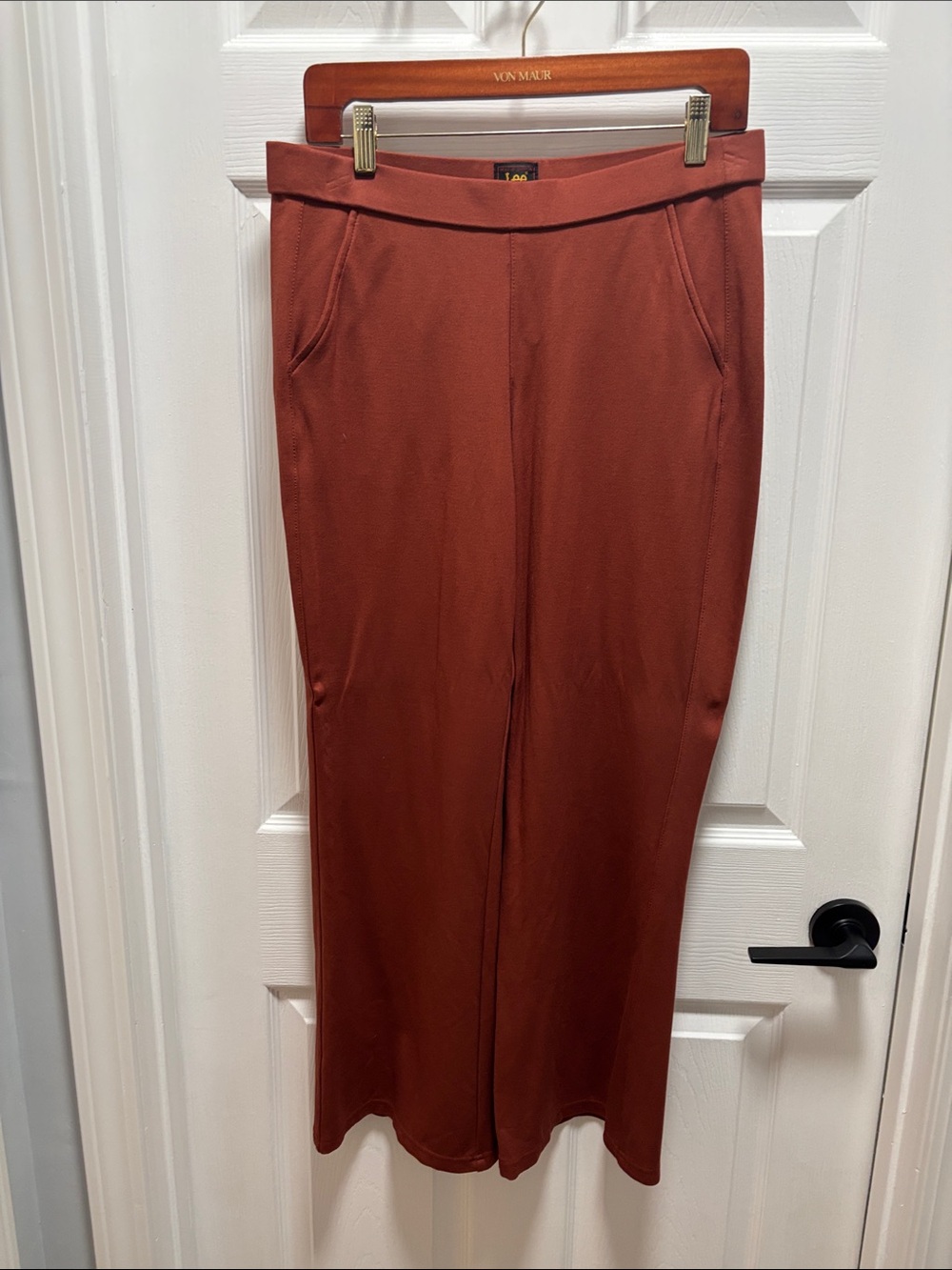 Lee Women's Burnt Orange Wide-Leg Trousers